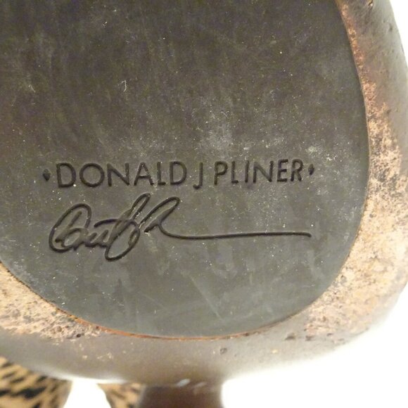 Donald J Pliner Peep-Toe High Heels Calf Hair Size 9.5 Leopard Print Brown - Picture 5 of 5